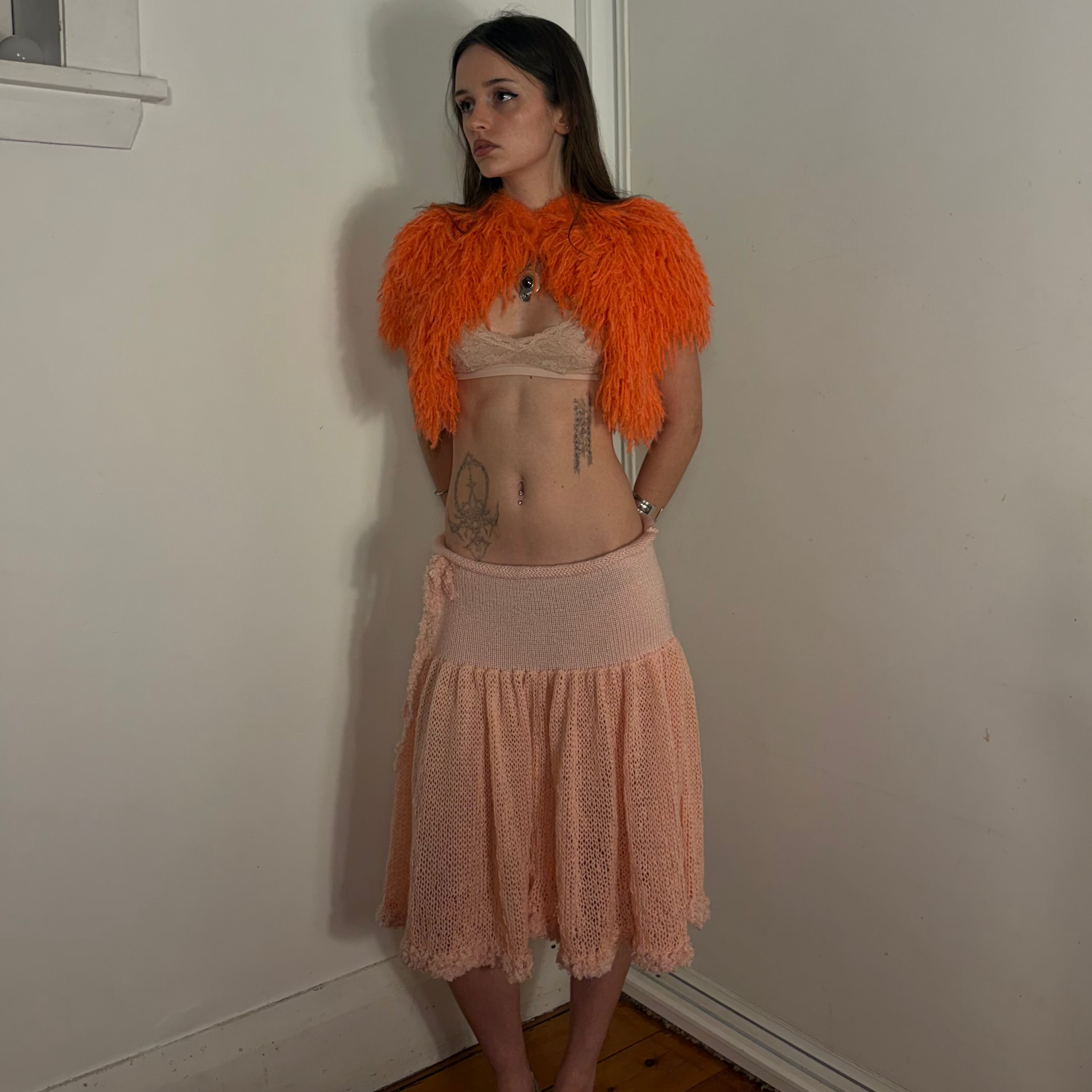FAUX FUR VEST -PINK