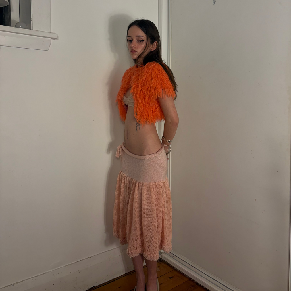 FAUX FUR VEST -PINK