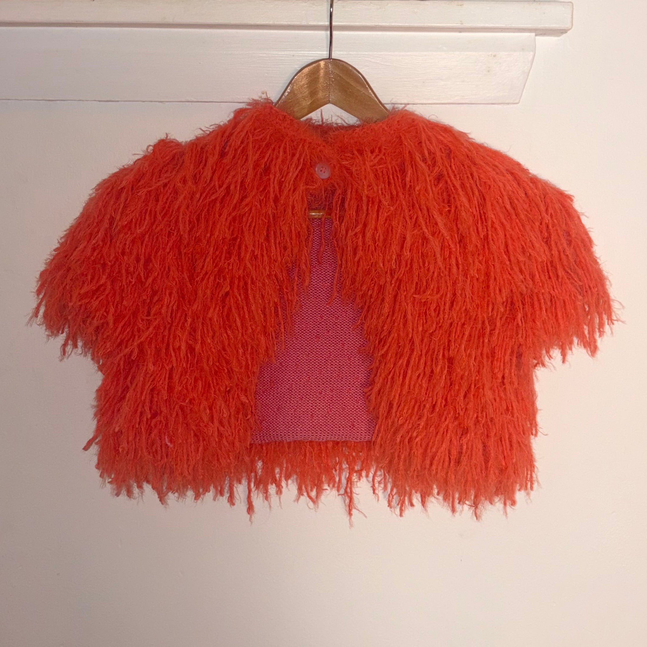 FAUX FUR VEST -PINK
