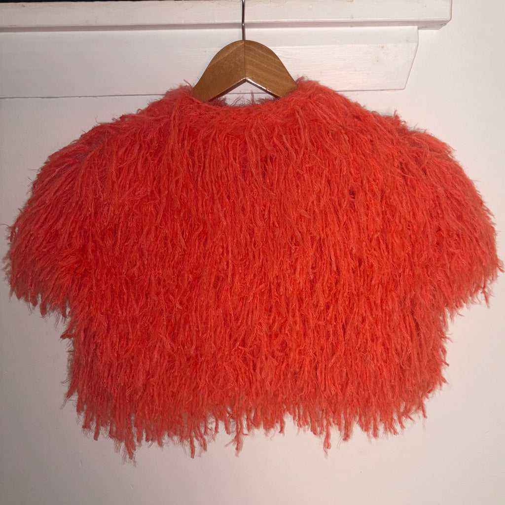 FAUX FUR VEST -PINK