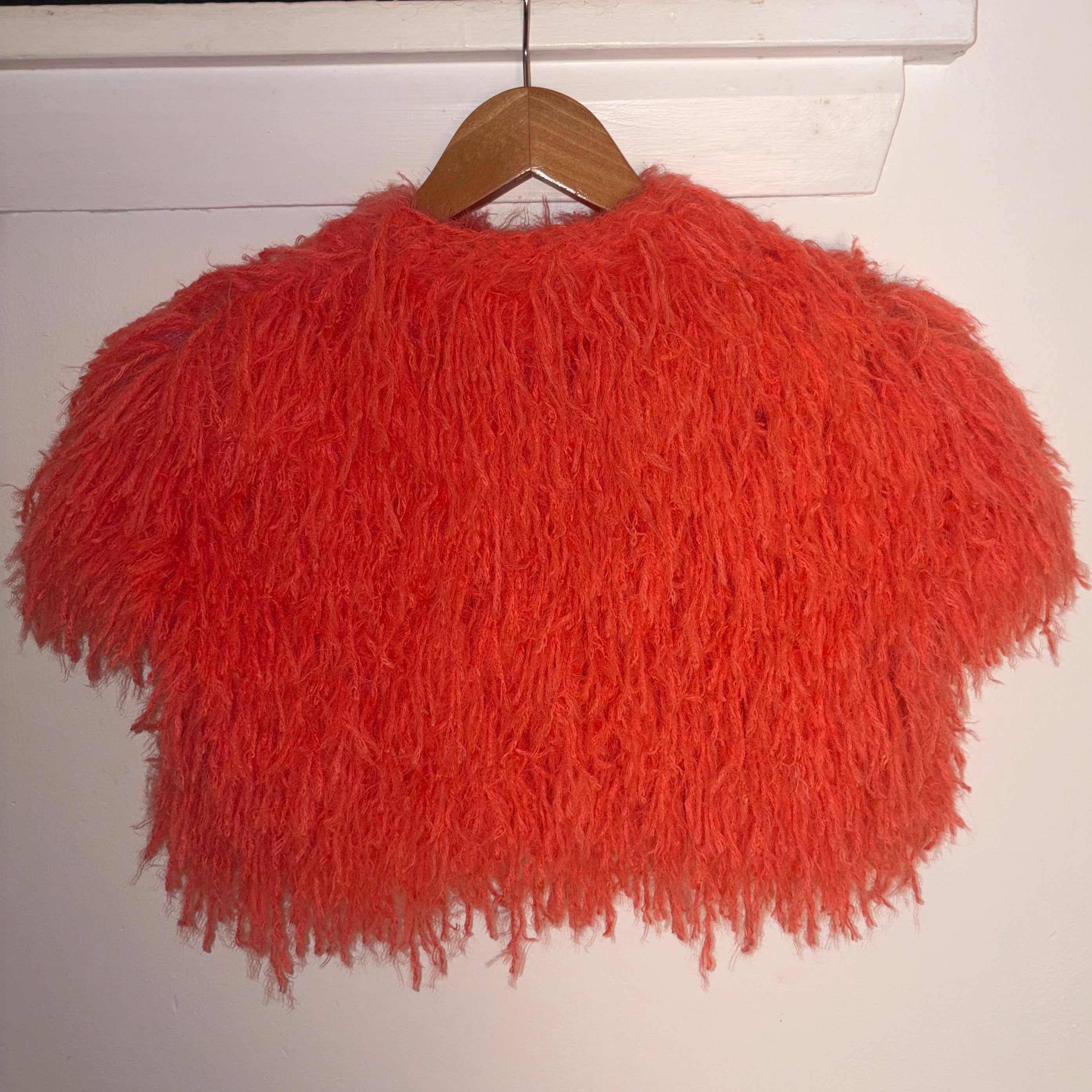 FAUX FUR VEST -PINK