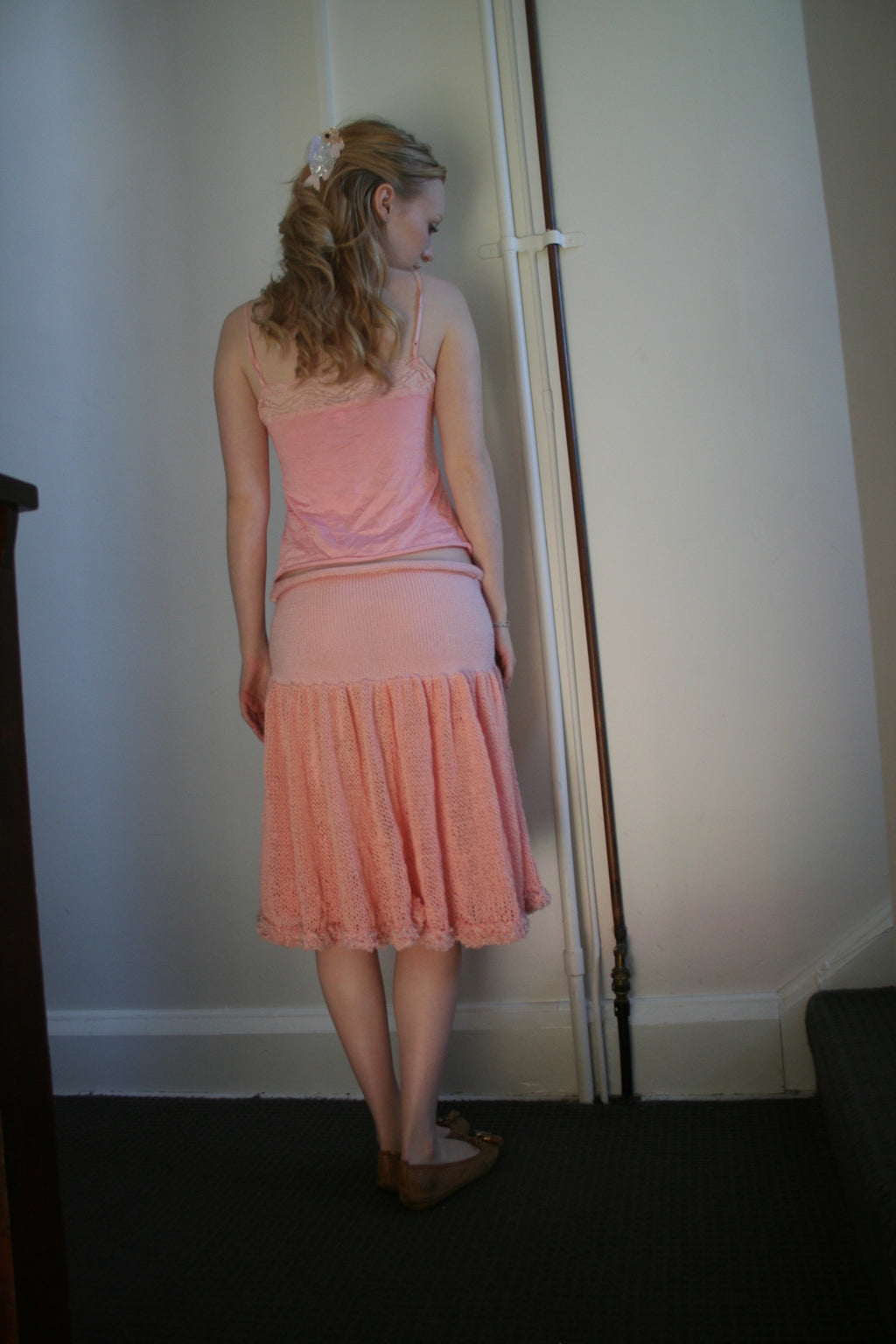 Drop Waist Midi Skirt