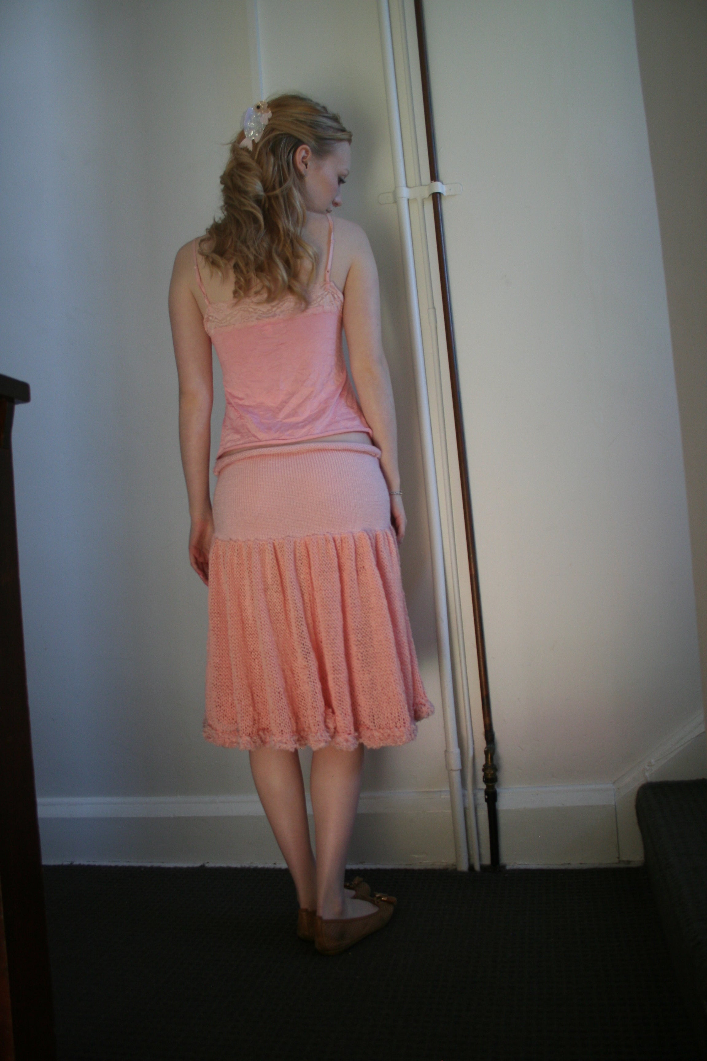Drop Waist Midi Skirt