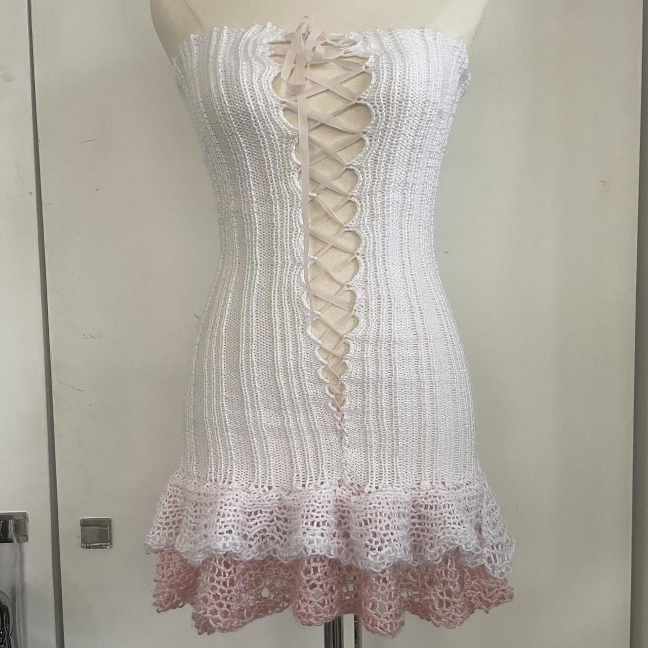 Corset Ruffled Mini Dress