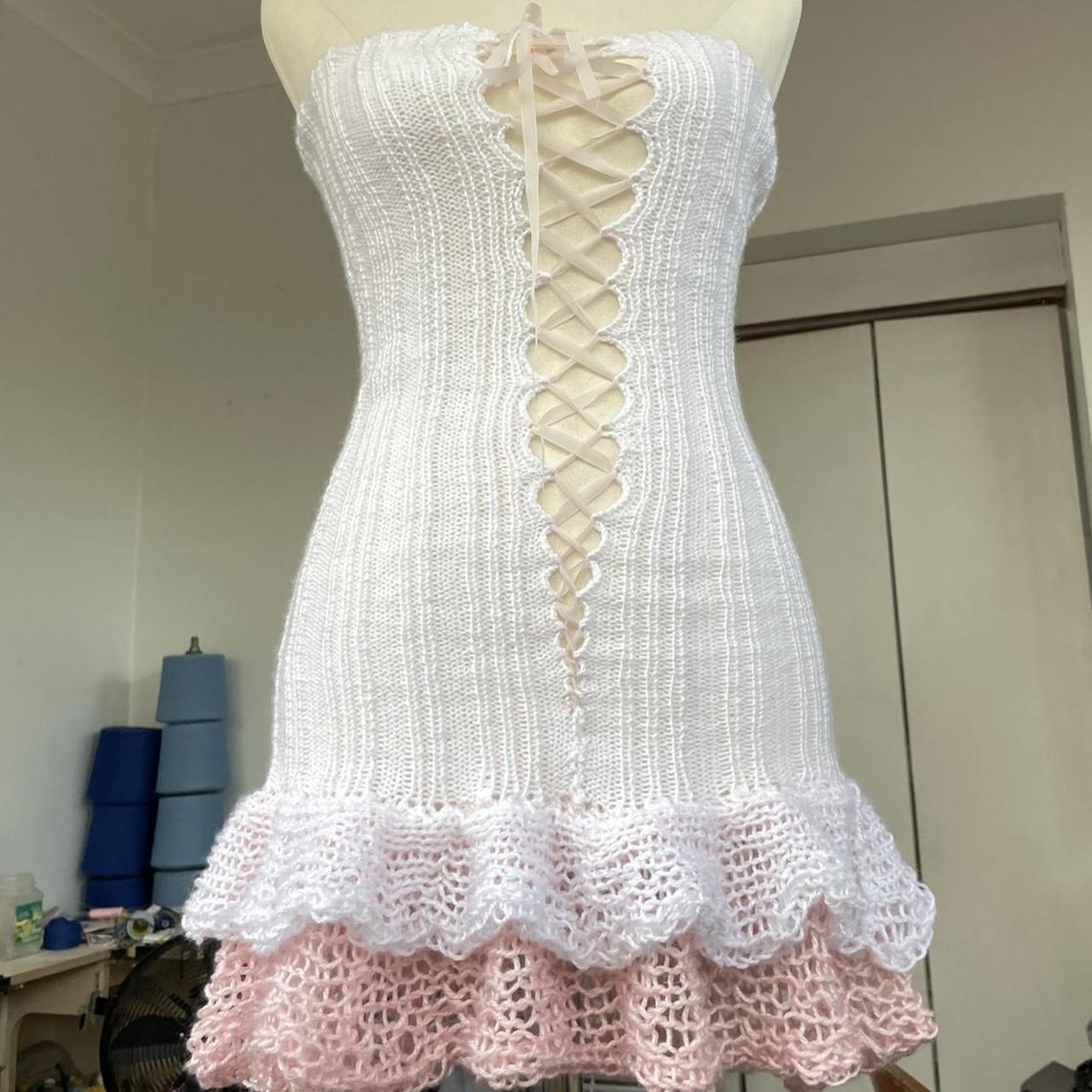 Corset Ruffled Mini Dress