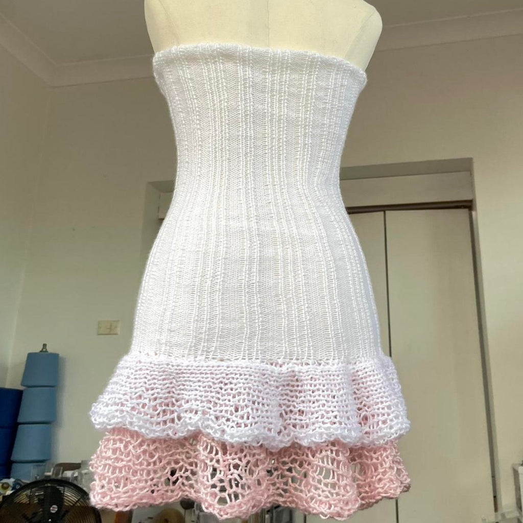 Corset Ruffled Mini Dress